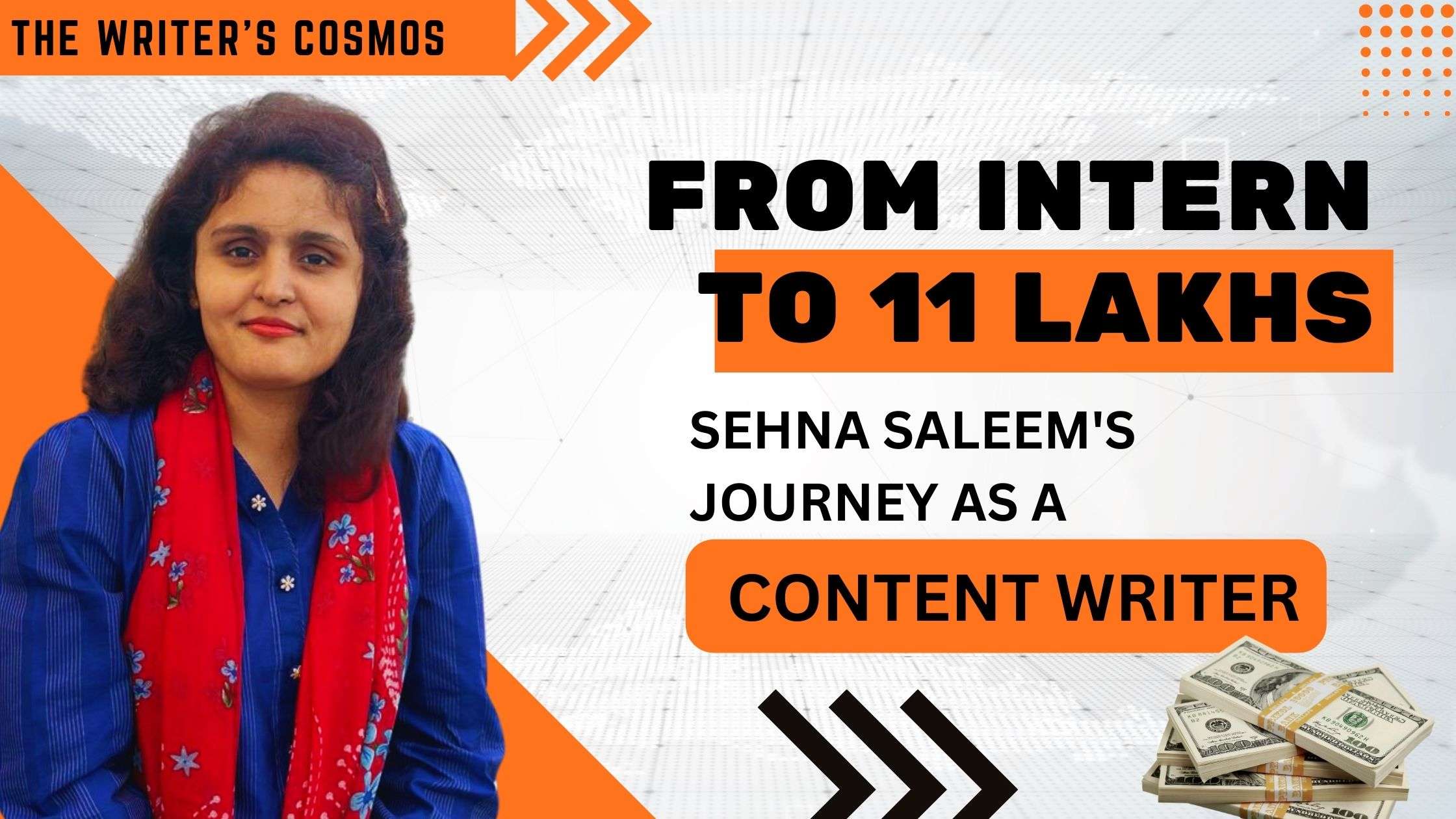 From Intern to 11 Lakhs: Sehna Saleem's Journey as a Content Writer